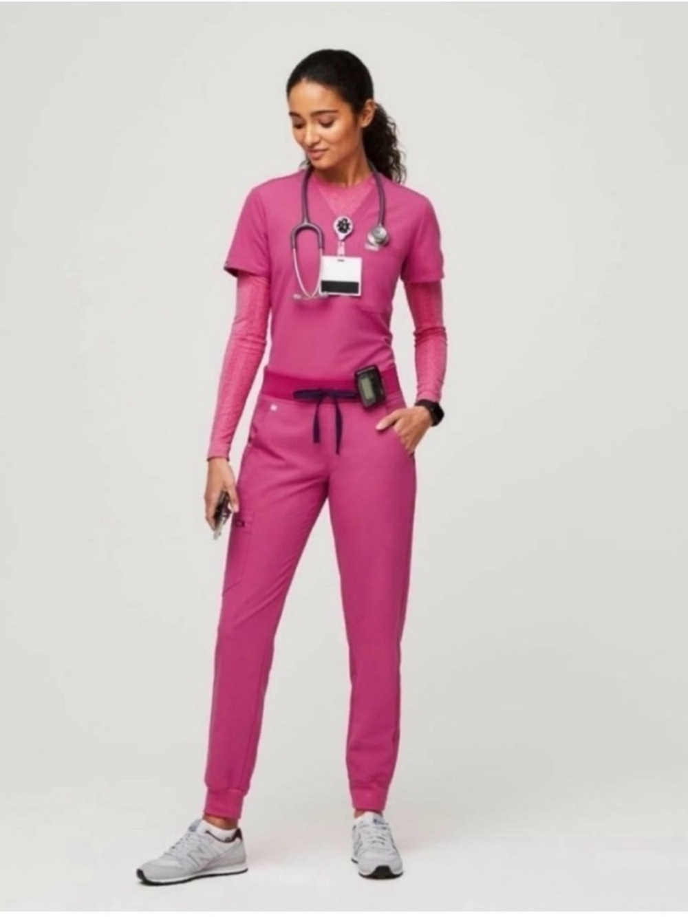 FIGS-Electric Orchid Zamora Joggers- Small Petite- Scrubs Nurse